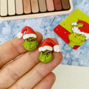 Beszúrós vidám karácsonyi fülbevaló