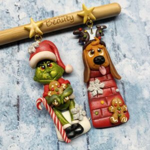 Lógós karácsonyi meseország fülbevaló V.