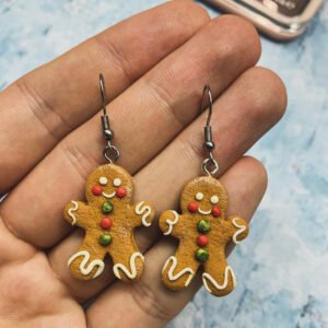 Lógós Mézeskalácsember fülbevaló