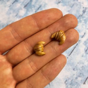 Croissant bedugós fülbevaló