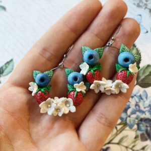 Erdei gyümölcsöskert lógós fülbevaló