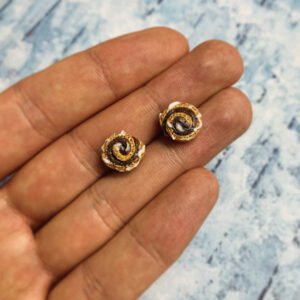 Kakaóscsiga - bedugós fülbevaló