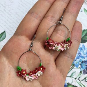 Apróvirágos körlógós fülbevaló