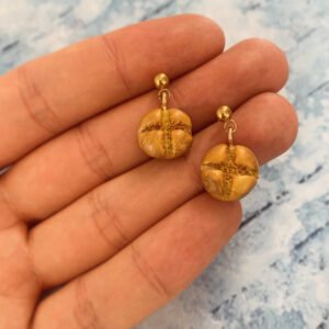 Cipó lógós aranyozott fülbevaló