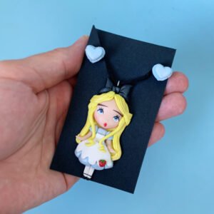 Alice nyaklánc l ajándék macaron fülbevalóval