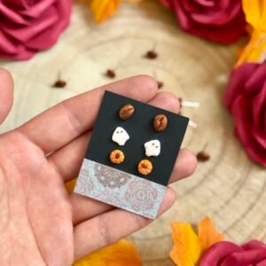 Őszi-Halloween Mini Fülbevaló Szett (3 pár)