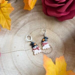 Őszi szellem fülbevaló - francia kapoccsal