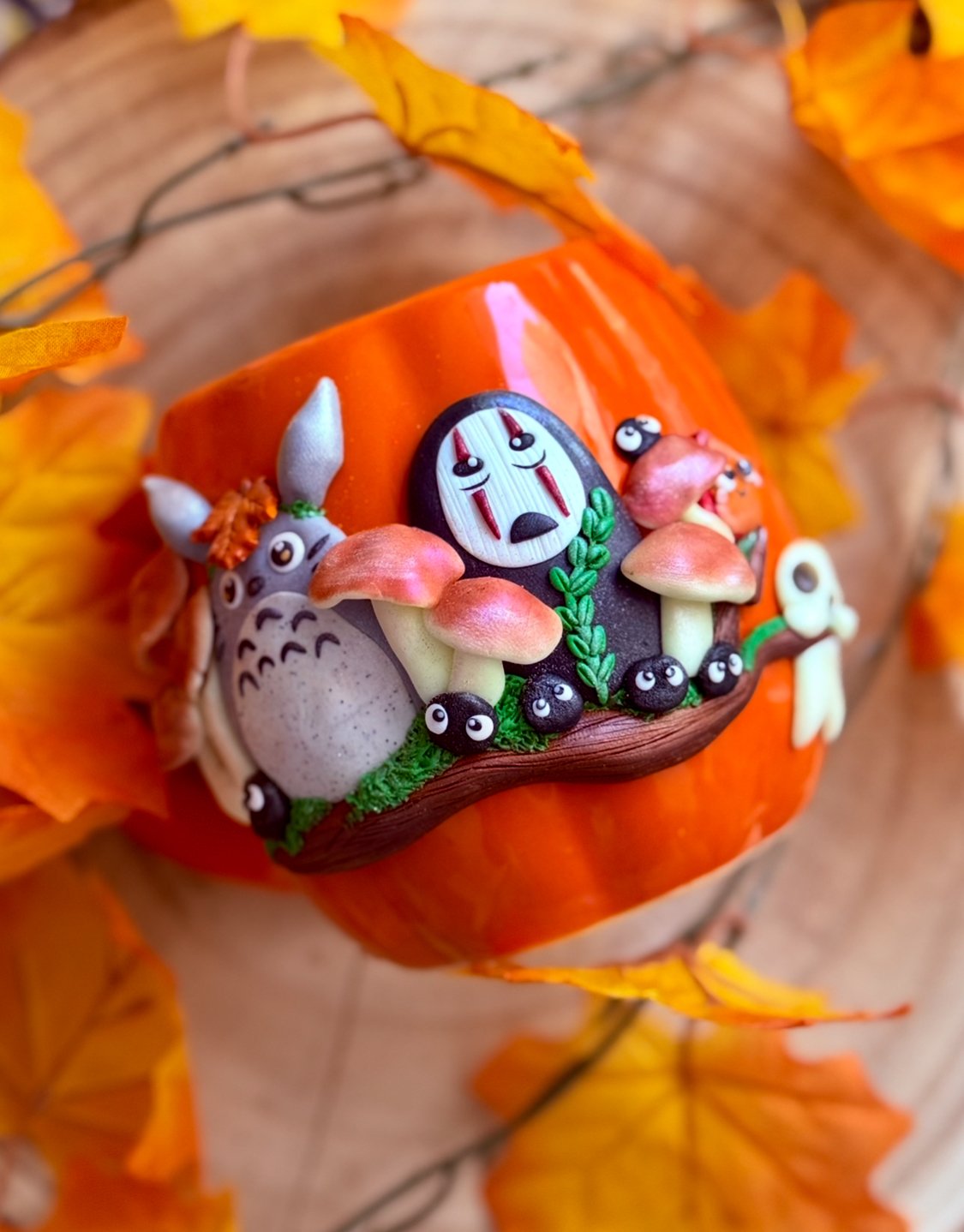 🍁Totoro varázslatos erdejéből - egyedi kézműves bögre 🍄